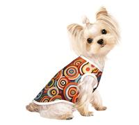 Chandails personnalisés pour chiens de petite et moyenne taille - Designs uniques, polaire polyester doux, parfaits pour la récupération chirurgicale et le port quotidien Mosaïque de couleur M