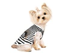 Chandails personnalisés pour chiens de petite et moyenne taille - Designs uniques, polaire polyester douce, parfaits pour la récupération chirurgicale et le port quotidien Cerf rayé zébré M