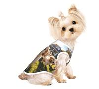 Chandails personnalisés pour chiens de petite et moyenne taille - Designs uniques, polaire polyester douce, parfaits pour la récupération chirurgicale et le port quotidien Golden Puppy Play M