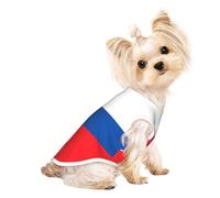 Chandails personnalisés pour chiens de petite et moyenne taille - Designs uniques, polaire polyester douce, parfait pour la récupération chirurgicale et le port quotidien Drapeau de la Slovaquie M