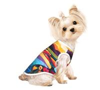 Chandails personnalisés pour chiens de petite et moyenne taille - Designs uniques, polaire polyester douce, parfaits pour la récupération chirurgicale et le port quotidien inondation uni M