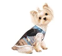 Chandails personnalisés pour chiens de petite et moyenne taille - Designs uniques, polaire polyester douce, parfaits pour la récupération chirurgicale et le port quotidien de l'aigle prenant le vol L