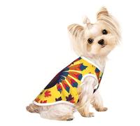 Chandails personnalisés pour chiens de petite et moyenne taille - Designs uniques, polaire polyester douce, parfaits pour la récupération chirurgicale et le port quotidien, scène de dinde d'automne M