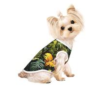 Chandails personnalisés pour chiens de petite et moyenne taille - Designs uniques, polaire polyester douce, parfaits pour la récupération chirurgicale et le port quotidien Junglecanopygreen M