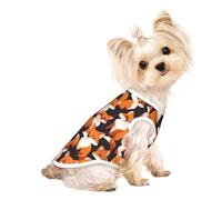 Chandails personnalisés pour chiens de petite et moyenne taille - Designs uniques, polaire polyester douce, parfaits pour la récupération chirurgicale et le port quotidien des renards ludiques M