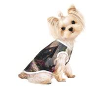 Chandails personnalisés pour chiens de petite et moyenne taille - Designs uniques, polaire polyester douce, parfaits pour la récupération chirurgicale et le port quotidien Enchanted Flower Cottage S
