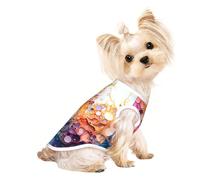 Chandails personnalisés pour chiens de petite et moyenne taille - Designs uniques, polaire polyester douce, parfaits pour la récupération chirurgicale et le port quotidien Bubblecosmosrise M