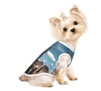 Chandails personnalisés pour chiens de petite et moyenne taille - Designs uniques, polaire polyester douce, parfaits pour la récupération chirurgicale et le port quotidien Desertcactihorizon M