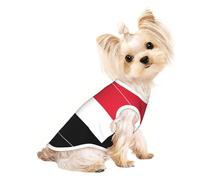 Chandails personnalisés pour chiens de petite et moyenne taille - Designs uniques, polaire polyester douce, parfaits pour la récupération chirurgicale et le port quotidien - Drapeau soudanais M