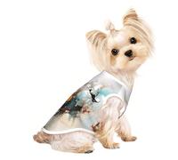 Chandails personnalisés pour chiens de petite et moyenne taille - Designs uniques, polaire polyester douce, parfaits pour la récupération chirurgicale et le port quotidien Couleurs de danse cosmique L