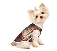 Chandails personnalisés pour chiens de petite et moyenne taille - Designs uniques, polaire polyester douce, parfaits pour la récupération chirurgicale et le port quotidien Gothic Hall Mystery M