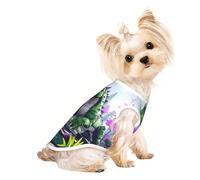 Chandails personnalisés pour chiens de petite et moyenne taille - Designs uniques, polaire polyester douce, parfaits pour la récupération chirurgicale et le port quotidien de sculpture de jardin S