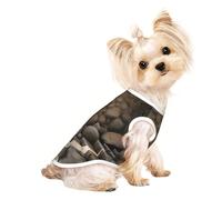 Chandails personnalisés pour chiens de petite et moyenne taille - Designs uniques, polaire polyester douce, parfaits pour la récupération chirurgicale et le port quotidien d'un mur en ruine M