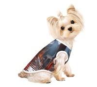 Chandails personnalisés pour chiens de petite et moyenne taille - Designs uniques, polaire polyester douce, parfaits pour la récupération chirurgicale et le port quotidien Epic Citadel M