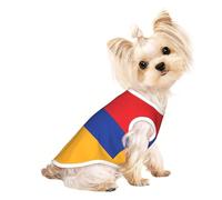 Chandails personnalisés pour chiens de petite et moyenne taille - Designs uniques, polaire polyester douce, parfaits pour la récupération chirurgicale et le port quotidien Drapeau de l'Arménie M