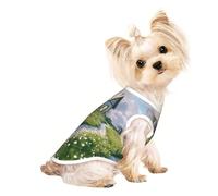 Chandails personnalisés pour chiens de petite et moyenne taille - Designs uniques, polaire polyester douce, parfaits pour la récupération chirurgicale et le port quotidien Fairy Tale Cottage M