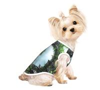 Chandails personnalisés pour chiens de petite et moyenne taille - Designs uniques, polaire polyester douce, parfaits pour la récupération chirurgicale et le port quotidien des ruines forestières M