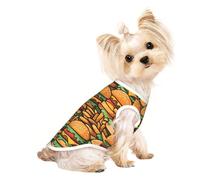 Chandails personnalisés pour chiens de petite et moyenne taille - Designs uniques, polaire polyester douce, parfaits pour la récupération chirurgicale et le port quotidien Burgerfrystack M