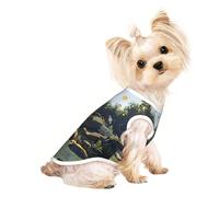 Chandails personnalisés pour chiens de petite et moyenne taille - Designs uniques, polaire polyester douce, parfaits pour la récupération chirurgicale et le port quotidien, peinture de paysage virtuel