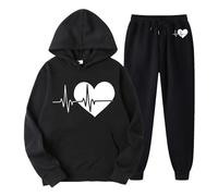 Chandal Mujer Invierno - Ensemble Deux pièces pour Femmes Sweat-Shirt à Capuche avec Pantalon Long Tenue d'entraînement Confortable survêtement Sportif Quotidien élégant