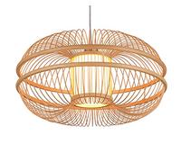 CHANDELER Ring Shade Pendant Lighting Prenant Éclairage Pastoral Bamboo Plafond Light 1 Light Handmade Pendant Natural Pendre Possé pour la Salle à Manger Restaurant du Salon, Lumière Suspendue