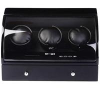 Chandelier 3+3 Watches Automatic Watch Winder Display Wooden Storage Case Gloss Wrist Watch Winder Rotator Deluxe Silent Motor with Drawer Good Times Chandelier