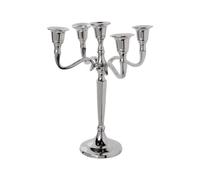 CHANDELIER 5 BRANCHES MÉTAL 27CM ARGENT