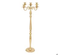 Atmosphera - Chandelier 5 têtes h.100cm métal doré