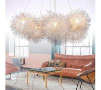 Chandelier 7 Créativité Restaurant Manuel de lustres préparés par Aluminium Pendant Light Decorative Lights Asle Balcon Lampe Suspendue, Plafonnage d'éclairage Pendentif