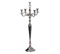 Chandelier à 5 Branches argenté Candélabre Hauteur 100cm