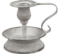 Chandelier antique métal anse blanc gris 12,5cm Vintage Deko