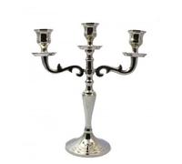 Chandelier - Argenté - 3 branches - Laiton