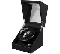 Chandelier Automatic Rotation Winders Double Affichage Case de Stockage en Bois 4 Modes avec Verrouillage du Poignet Rotateur 2 Mode d'alimentation 1 18 × 18 cm Good Times Chandelier