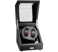 Chandelier Automatic Rotation Winders Double Affichage Case de Stockage en Bois 4 Modes avec Verrouillage du Poignet Rotateur 2 Mode d'alimentation 1 18 × 18 cm Good Times Chandelier