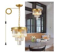 Chandelier Ceiling Lights Crystal Chandelierd 24”/60Cm Round Chandelier for Dining Room 12 Lig Ceiling Lig Fixture Raindropd Flush Mount Chandelier/Noir/12 inches