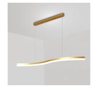 Chandelier Ceiling Lights Long Curved Line LED Light Fixture, Ceiling Hanging Light Compatible with Dining Table Over Table Bathroom Entryway Bar Kitchen Island Chandelier,Chandeliers/Den/Co