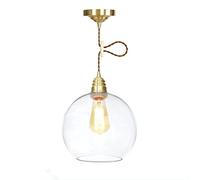 Chandelier Chandelier Hauteur Boule de Verre réglable Chandelier Restaurant Restaurant Restaurant Bar Cafe Pendants Corridor Single Head Hanging Lights Lire Chandelier