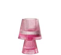 Chandelier Chapeau Verre Fuchsia