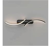 Chandelier Corridor Decoration Wall Washer Lights Slim Twisted Light, Linear Metal Lamp with Acrylic Shade Black Strip Sconce, Decor