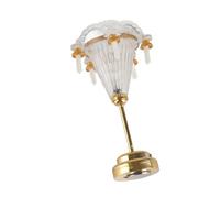 Chandelier de Maisons de Poupée, Lumières Accessoires de Maison de Poupée pour Lampe de Plafond de avec 5 Bougies LED Mini Lustre en Cristal Suspendu 1/12 à l'échelle Vive Décorative pour