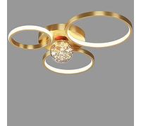 Chandelier Dimmable LED Dining Ceiling Light Living Room Lamp Contemporary Round Shape Flush Mount Bedroom Kitchen Island Table Remote Control Lighting Fixture Office Decor Chan