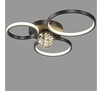 Chandelier Dimmable LED Dining Ceiling Light Living Room Lamp Contemporary Round Shape Flush Mount Bedroom Kitchen Island Table Remote Control Lighting Fixture Office Decor Chan