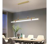 Chandelier en Cristal Moderne pour îlot de Cuisine, 8 pendents de Plafond légers pour Salle à Manger, Luxe K9 Pendante en Cristal, Or 86x35x28cm (34x14x11inch)