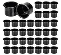 Chandelier en Métal Noir avec 36 Bougeoirs pour Bougies d'arbre, de Table, d'anniversaire, Chauffe-Plat et Décoration de Fête