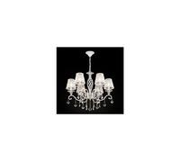 Chandelier grace blanc et or 6x40w e14