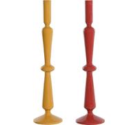 Chandelier Home ESPRIT moutarde terre cuite aluminium 10 x 10 x 41 cm (2 pièces)