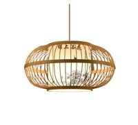 Chandelier Japanese Zen Pendant Fixtures Industrial Hanging Home and Shop Decor Rustic Retro Lamp Shade Light Fixture for Dining Living Room Bar(A,50cm)