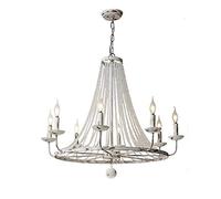 Chandelier Light, Crystal Farmhouse Chandeliers Hanging Antique Ceiling Lamp 5 6 8 12 Light Sources Compatible with Bedroom Hallway Closet Entryway Stairs Without (8)