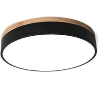 Chandelier Light For Living Room Led 3 Color Changeable Mount Ceiling Fixture For Kitchen Bedroom Living Room(Yellow 19.7In)/K Black/11.8In