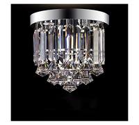 Chandelier Light, LED Chandeliers, Crystal LED Ceiling Lights Compatible with Living Room Crystal Ceiling Lamp Home Decoration(Silver-clearcrystal,Warmwhite)
